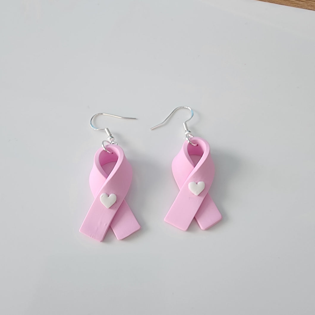 Pink Ribbon Dangles