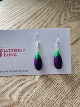 Load image into Gallery viewer, Eggplant  Earrings
