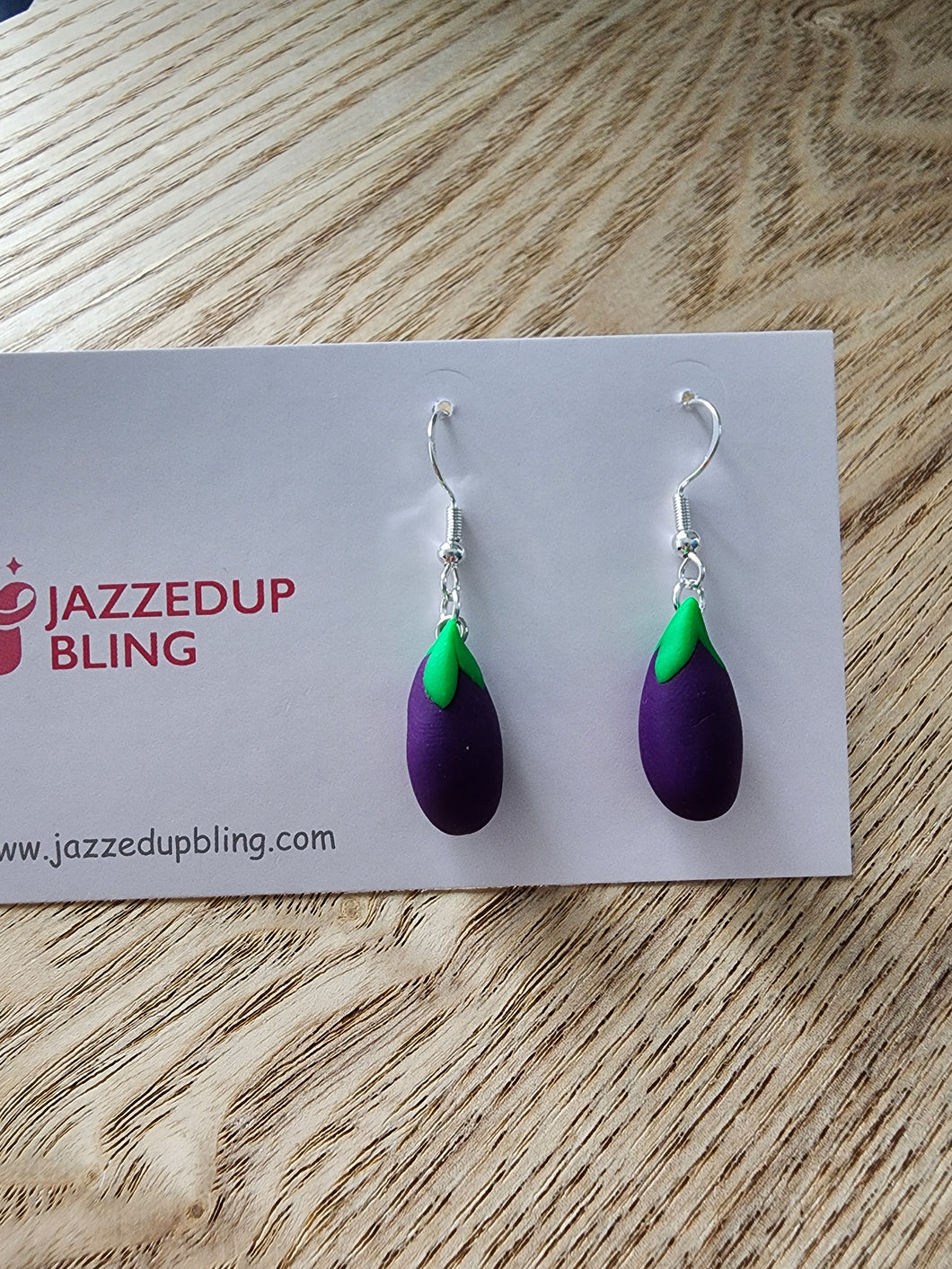 Eggplant  Earrings