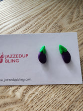 Load image into Gallery viewer, Eggplant  Earrings
