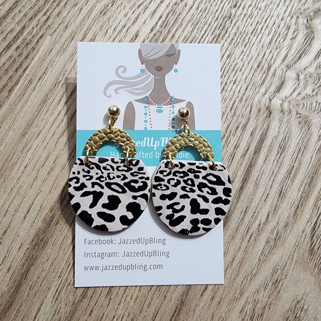 Animal Print Drop Earrings