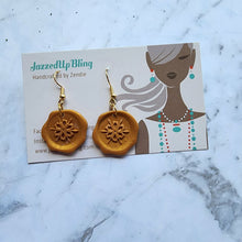 Load image into Gallery viewer, Christmas Wax Seal Earrings - Gold
